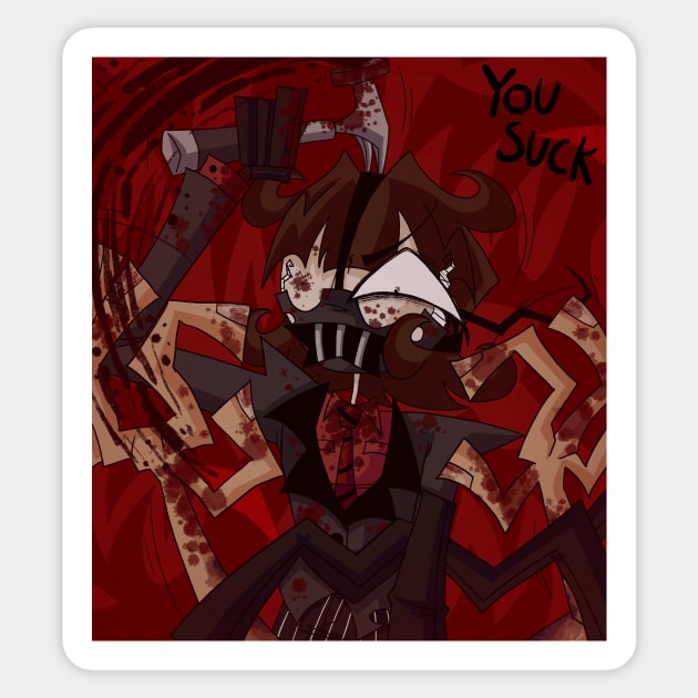 you suck Sticker by AZMX Black Market